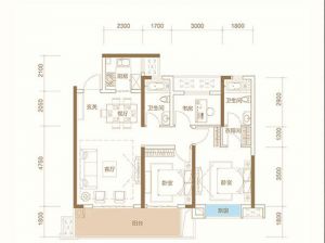 株洲荷塘区建宁檀府为您提供F户型鉴赏