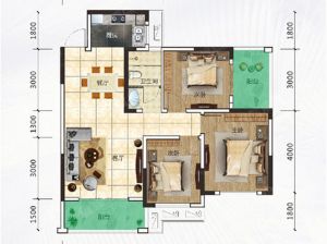 株洲荷塘区公园1987为您提供建面约98㎡户型鉴赏