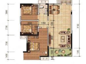 株洲荷塘区缤纷世家4期为您提供02/04户型鉴赏