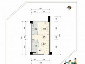 株洲芦淞区融城钻界为您提供A-3户型鉴赏