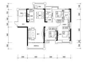 株洲芦淞区津枫庭苑为您提供4#01户型鉴赏