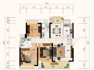 株洲芦淞区珠峰天池府为您提供A户型鉴赏
