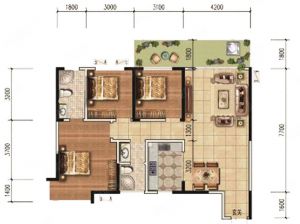 株洲荷塘区缤纷世家4期为您提供01户型鉴赏
