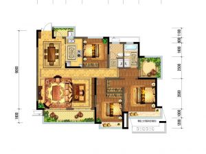 株洲芦淞区未名1898为您提供高层B户型鉴赏