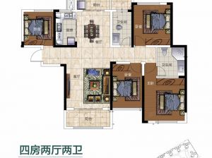 株洲芦淞区青龙湾为您提供滨江节能房户型2鉴赏