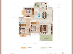 株洲芦淞区华晨浪琴湾为您提供6栋02/03户型鉴赏