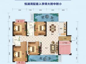 株洲-醴陵市国盛悦澜湾为您提供B1户型鉴赏