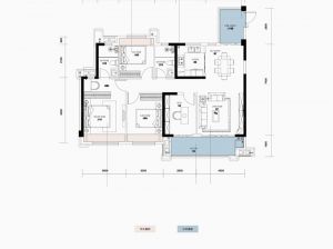 株洲-醴陵市嘉福城为您提供C户型鉴赏