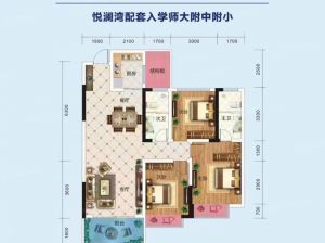 株洲-醴陵市国盛悦澜湾为您提供A2户型鉴赏