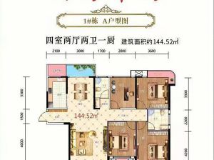 株洲-醴陵市尚阳华府为您提供1#A户型鉴赏