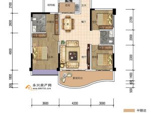 郴州-永兴县滨江新天地为您提供1栋A3户型鉴赏