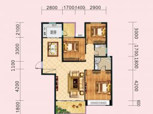 郴州-永兴县龙山家居建材广场为您提供3栋C户型鉴赏