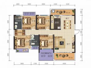 郴州-资兴市东江首府为您提供A1户型鉴赏