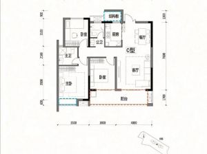 郴州-宜章县盛德华府为您提供10栋C户型鉴赏