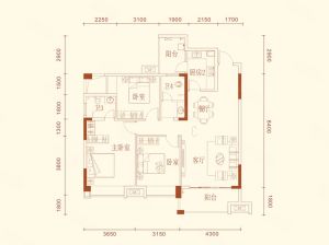 郴州-宜章县书香名邸为您提供2栋C户型鉴赏