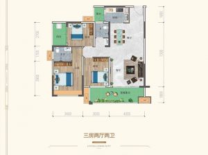 郴州-永兴县裕泰铭都三期为您提供C户型鉴赏