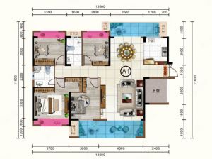 郴州-临武县御景华庭为您提供A1户型鉴赏