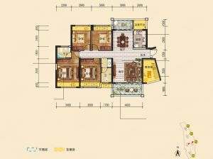 郴州-桂阳县北城名苑为您提供C-2户型鉴赏
