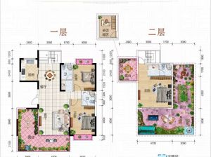郴州-安仁县尚品瀚林为您提供3栋叠墅A户型鉴赏