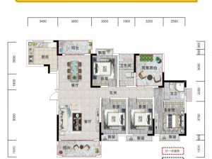 郴州-安仁县玖钻华庭为您提供7栋B户型鉴赏