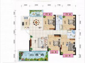 郴州-安仁县尚品瀚林为您提供1栋B户型鉴赏
