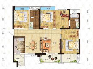 郴州-安仁县中央翰府为您提供B户型鉴赏