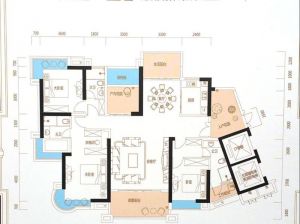 郴州苏仙区林邑星湖湾为您提供11栋E1户型鉴赏