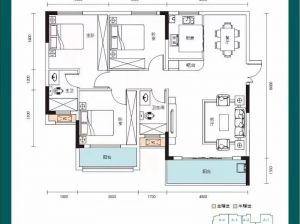 郴州苏仙区东方新城北苑为您提供A-5户型鉴赏