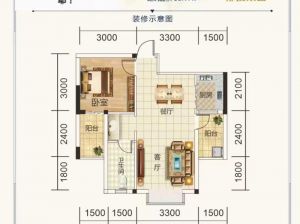 郴州苏仙区湖畔家苑为您提供1栋04户型鉴赏