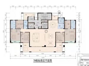 郴州苏仙区万腾观山悦为您提供7栋标准平面图鉴赏