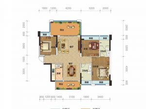 郴州苏仙区华一美达家园为您提供7-2户型鉴赏