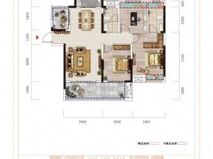 郴州苏仙区润和中央公园为您提供B户型鉴赏