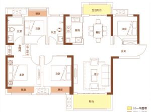 郴州苏仙区长房金宸府为您提供A1户型鉴赏