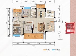 郴州苏仙区建投东玺台为您提供E2户型鉴赏