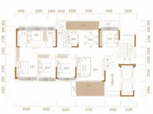 郴州苏仙区万腾观山悦为您提供10栋D2户型鉴赏