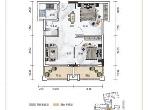郴州北湖区帝福韵城市之心为您提供05户型鉴赏