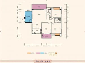 郴州北湖区联兴熹玥台为您提供B户型鉴赏