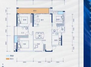 郴州北湖区德惠公馆为您提供A1户型鉴赏