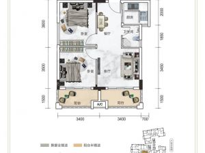 郴州北湖区帝福韵城市之心为您提供04户型鉴赏