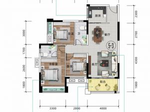 郴州北湖区恒嘉月伴湾为您提供5栋02户型鉴赏