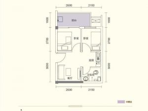 郴州北湖区宏祥龙溪湾为您提供B户型鉴赏