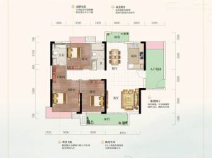 郴州北湖区平海九龙湾为您提供F-03户型鉴赏