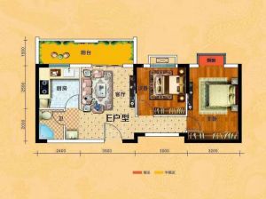 郴州北湖区龙云公馆为您提供E户型鉴赏