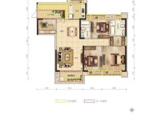 郴州北湖区粤泰天鹅湾为您提供A3户型鉴赏