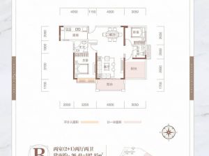 郴州北湖区畔山花园为您提供B户型鉴赏
