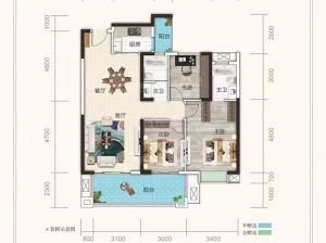 郴州北湖区金色御园为您提供B户型鉴赏