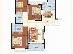 郴州北湖区恒大华府为您提供C户型鉴赏