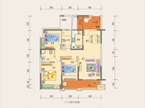 郴州北湖区湘核云山春晓为您提供5栋01户型鉴赏
