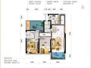 郴州北湖区碧桂园凤凰台为您提供A户型鉴赏