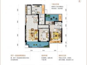 郴州北湖区碧桂园凤凰台为您提供B户型鉴赏